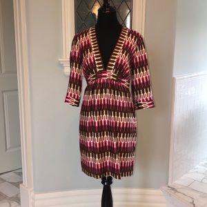 MILLY 💯 silk mini dress with beautiful neckline 2